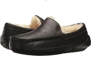 UGG Men’s 15 Ascot Leather Slipper 5379 China Tea 100% Authentic Brand New - Picture 1 of 9