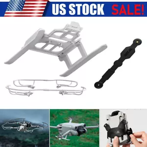 Propeller Guard+Propeller Holder+Foldable Landing Gear for DJI Mini 3 Pro 3 In 1 - Picture 1 of 12