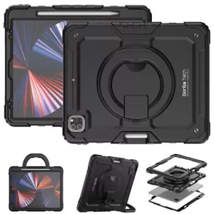 Builder Case For iPad Pro 12.9 6th Gen/iPad Air/10th Gen 10.9 Kickstand Rotation - Picture 1 of 231