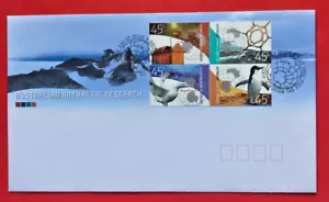 2002 Australian Antarctic Research Block Of 4 First Day Cover - Bild 1 von 2