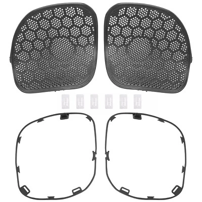 Par de Carenagem Frontal Alto-falante Grade Capa de Malha Para Harley CVO Road Glide 2015-2024 - Imagem 1 de 4