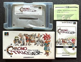 Famicom Box Game FF Chrono Trigger with Box and Manual Retro Japan