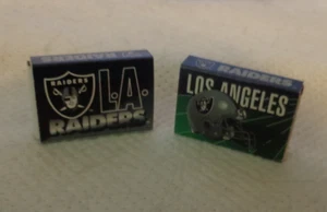 LA RAIDERS--2 BOXES OF MATCHES--STRIPES--NEW NEVER USED--SIZE 2 X 2 1/4" - Picture 1 of 1