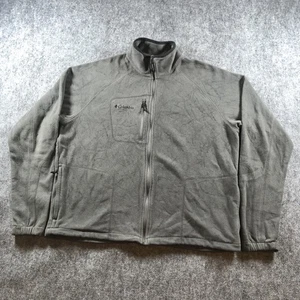 Chaqueta Columbia Para Hombres XL Gris Cremallera Completa Vellón Aire Libre Senderismo Capa Ligera - Imagen 1 de 6