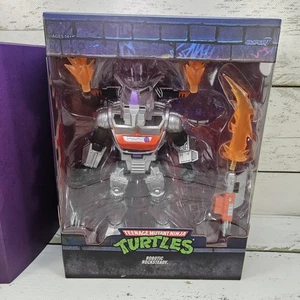 Super 7 Teenage Mutant Ninja Turtles Robotic Rocksteady 2023 8" Figure Open Box - Picture 1 of 22