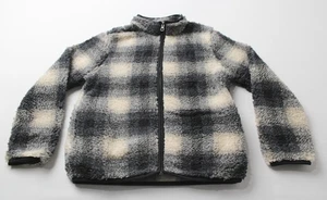 The Children's Place Boy's Zip-Up Sherpa Jacket EH6 Black Size 7/8 NWT - Picture 1 of 4