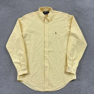 Polo Ralph Lauren Hemd Herren Large Gelb Yarmouth Button Oxford Langarm Pony - Bild 1 von 10