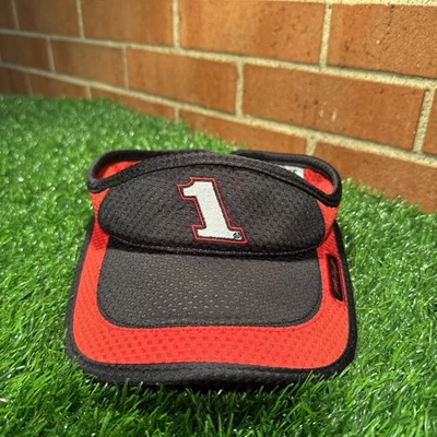 Chase Authentics #1 Racing Dale Earnhardt Inc Visor Hat Black/Red Martin Truex - Image 1 of 4