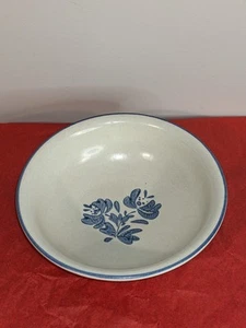 Pfaltzgraff USA Yorktowne 6" Obstschale blau Blumen Steinzeug Vintage - Bild 1 von 4