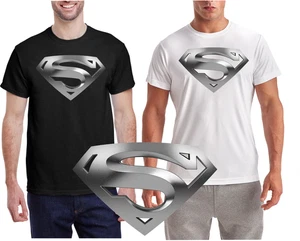 SUPERMAN Steel Logo T-Shirt / Quality Wicking Tee - Picture 1 of 10