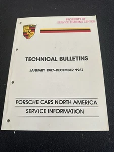 Porsche 911 Carrera 930 928 1987 boletín técnico manual de información de servicio libro D - Imagen 1 de 6