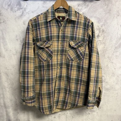 Camisa masculina de flanela forrada vintage High Sierra Mervyns manga longa pequena 20x28 - Imagem 1 de 4