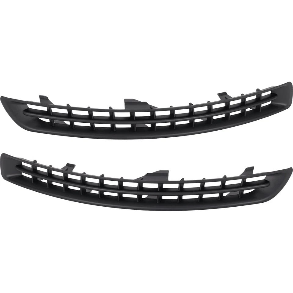 Set of 2 Bumper Face Bar Grilles Front Driver & Passenger Side Left Right Pair Foto 1 de 4