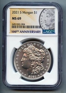 2021 S Morgan Silver Dollar NGC MS 69 - Picture 1 of 4