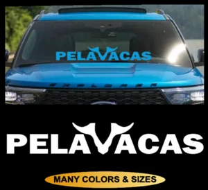 Calcomanía de parabrisas delantero El Pelavacas bandera ventana coche camión SUV camioneta - Imagen 1 de 2