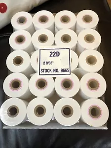 Box of 20 - 2 9/32” White, adding machine tape Paper Rolls New in box - Picture 1 of 3