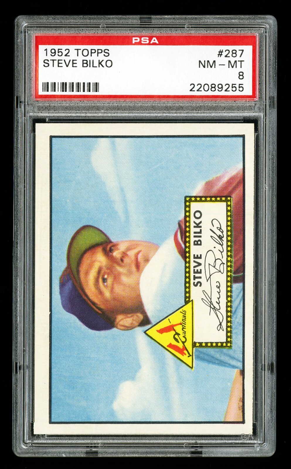 1952 Topps #287 Steve Bilko PSA 8 NM-MT