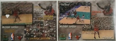 Michael Jordan Premier Replays 1998-99 6 Diamond UD The Shot & The Steal... Foto 1 de 4