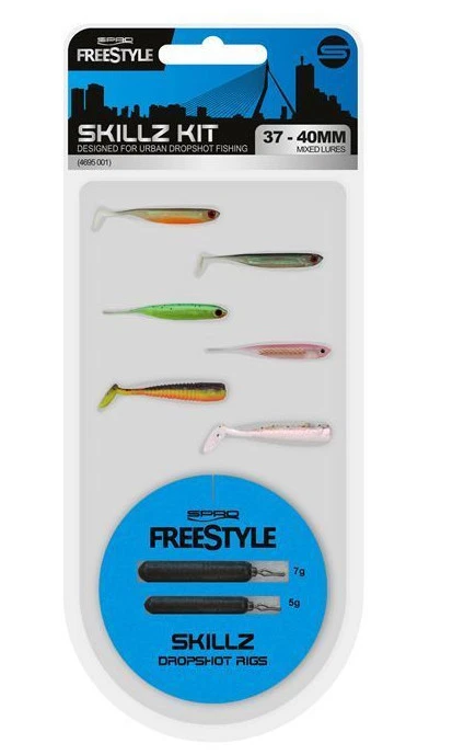 Spro Skillz Kit Drop-Shot Kit Einsteiger-Set Micro-Köder UL-Fishing Barsch Perch - Bild 1 von 1