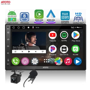 Radio de coche ATOTO A6 7 pulgadas Android GPS Navi doble DIN Wireless Carplay con cámara - Imagen 1 de 12