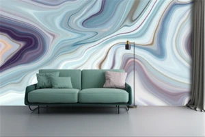 3D Abstract Marbled Ink Self-Adhesive Wallpaper Wall Mural Large Poster for Home - Picture 1 of 5
