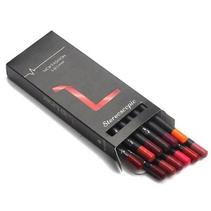 12pcs/Set Waterproof Pencil Lipstick Long Lasting Makeup Matte Lip Liner Pen US - Picture 1 of 12