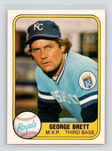 1981 Fleer #28  George Brett   M.V.P. Third Base on front     VAR
