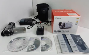 Canon Legria HFR106 Full HD Camcorder inkl. Zubehör - Sehr guter Zustand - OVP ! - Bild 1 von 2