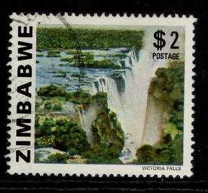 ZIMBABWE QEII SG590, 1980 $2 Victoria falls, FINE USED. - Picture 1 of 1