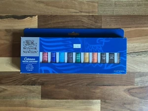 Winsor & Newton Cotman Watercolour Paint Starter Set 12 x 8ml Tubes New - Picture 1 of 3