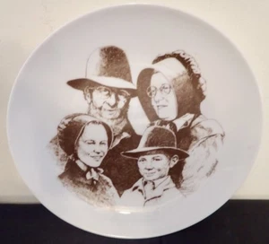 Canadian Traditions Mennonite Family Sorrina Porcelain Plate Douglas Ratchford - Picture 1 of 9