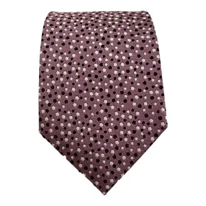 Z ZEGNA Purple Geometric Silk Blend Tie Made In Italy 60"-3" EX COND - Picture 1 of 6
