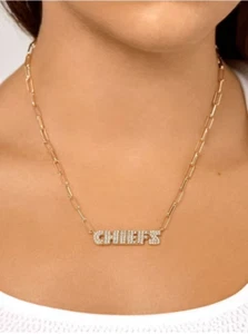 BaubleBar Womens Necklace Kansas City Chiefs BaubleBar Chain, Special limited - Picture 1 of 1