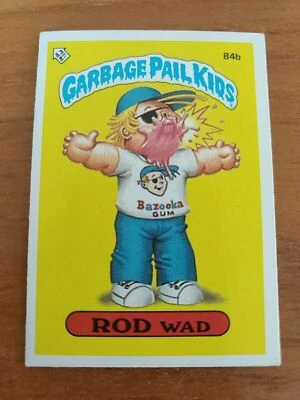 Topps UK Garbage Pail Kids 1986 Series 3 Sticker Rod Was 84b - Image 1 of 2