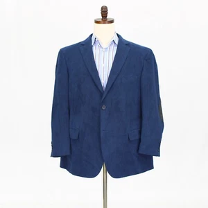 Pronto Uomo 48S Blue Sport Coat Blazer Jacket Solid 2B Polyester - Picture 1 of 11
