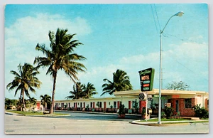 Postkarte The Everglades Motel Gehöft Florida Chrom - Bild 1 von 2