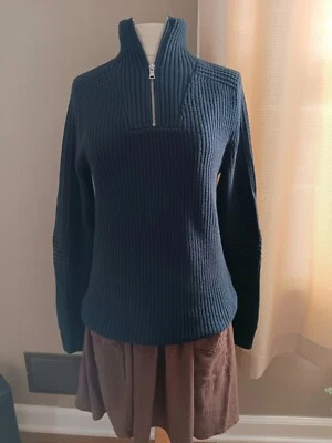 Inc 全新带标签 International Concepts 女式毛衣海军蓝 S 码全新 — 第 1/4 张图片