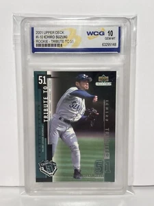 2001 Upper Deck Rookie Tribute Ichiro Suzuki #I-10 Graded WCG-10 Gem Mint - Bild 1 von 2