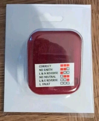 UK stock 13A UK Mains 240V Power Socket Safe Plug Tester Polarity/Earth/Wiring - Image 1 of 2