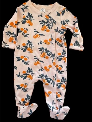 Calzado tejido Nordstrom bebé coral/azul naranjas 100 % algodón-3 meses Foto 1 de 4