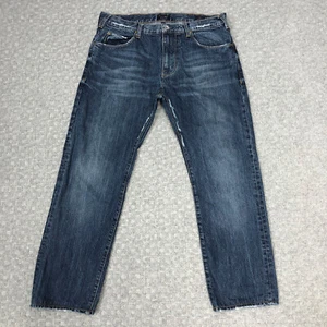 Armani Jeans Mens 33x34 Blue J45 Regular Dark Wash Denim Everyday Casual Norm - Picture 1 of 18