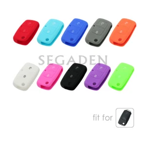 Silicone Cover 2 Button fit for VOLKSWAGEN Golf Passat Touran Flip Key Fob - Picture 1 of 23