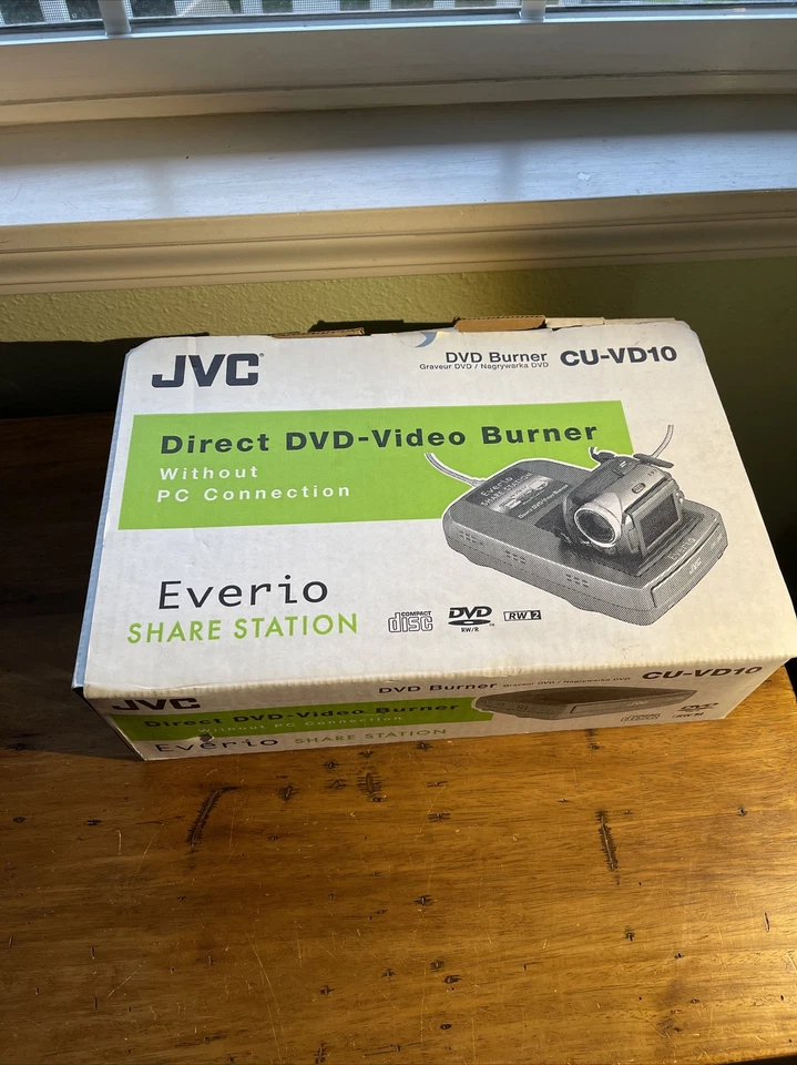 NEW OPEN BOX JVC Everio Direct DVD Video Burner CU-VD10 Share Station CU-VD10USB - Image 1 of 1