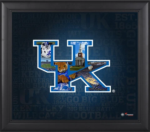 Kentucky Wildcats Framed 15x17 Team Heritage Collage - Fanatics Cover