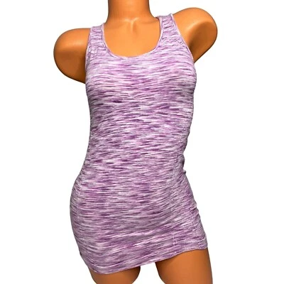 Athleta Tank Top Womens Pink Purple Heathered Athletic Stretch Pullover Size XS - Image 1 of 4