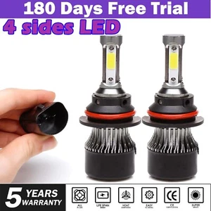 2X 9004 HB1 LED Headlight Bulb Conversion Kit High&Low Beam 1400W 260000LM 6500K - Picture 1 of 21