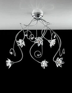 PLAFONIERA MODERNO LAMPADARIO SOSPENSIONE 6 LUCI ARREDO CASA SALONE CUCINA - Imagen 1 de 1