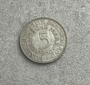 Alemania F 1966 5 marcos - PVC plateado L2 - Imagen 1 de 2