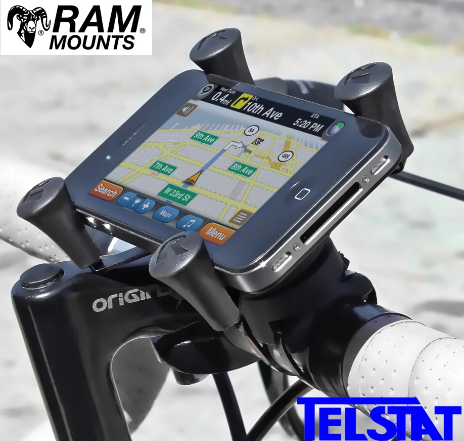  RAM EZ-On/Off Bicycle Base X-Grip Phone Mount RAP-274-1-UN7U iPhone Samsung HTC - image 1 of 4