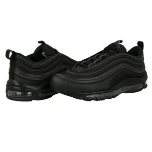 Nike Air Max 97 Retro Sneakers Triple Black Shoes ReflectIve Trainers Men 9.5UK - Picture 1 of 8